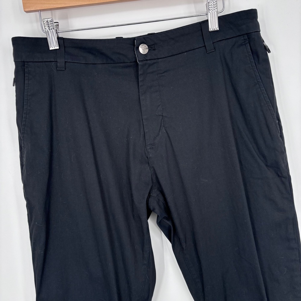 Birddogs Chino Pants Mens 33x32 (Tag 34x34) Black Stretch Performance Unlined